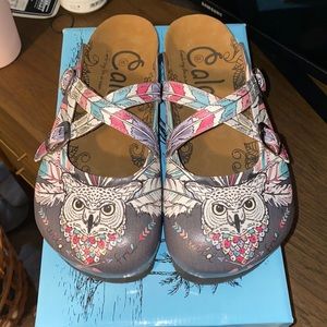 Clogs with Owls